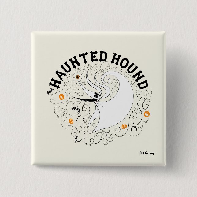 Zero the Haunted Hound Button (Front)