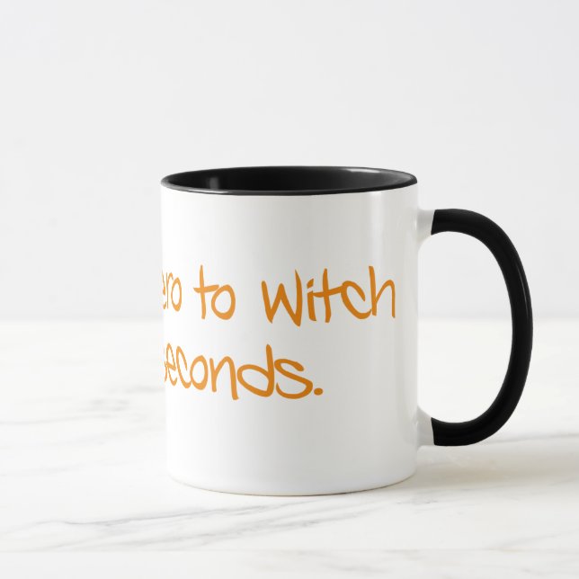 Zero to Witch Silhouette Style Mug (Right)