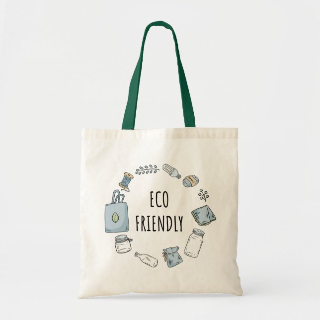 Zero Waste | Eco-Friendly Sustainability Tote Bag (Front)