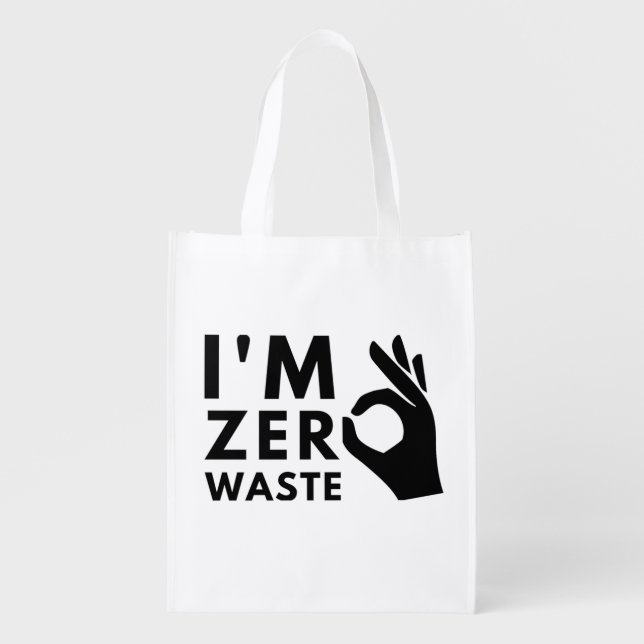 Zero waste eco-friendly tote and grocery bag (Front)