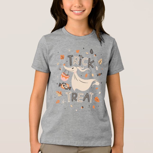 Zero's Trick or Treat Excitement Tri-Blend Shirt (Front)