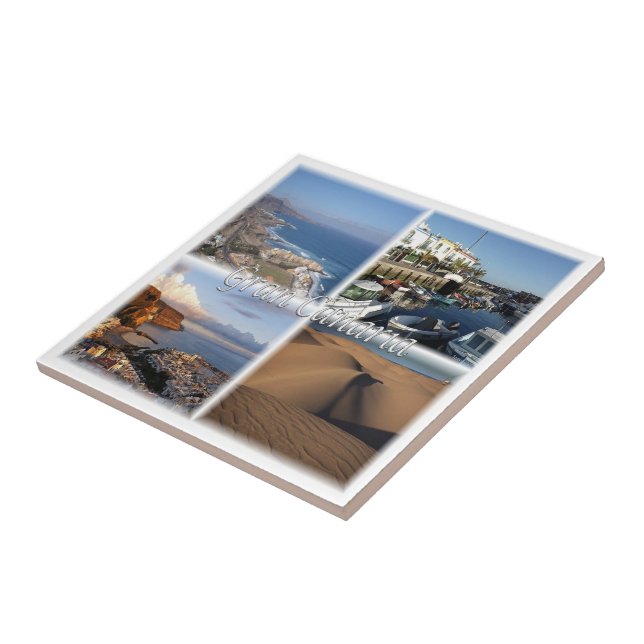 zES005 GRAN CANARIA, Canary Islands, Spain, Ceramic Tile (Side)
