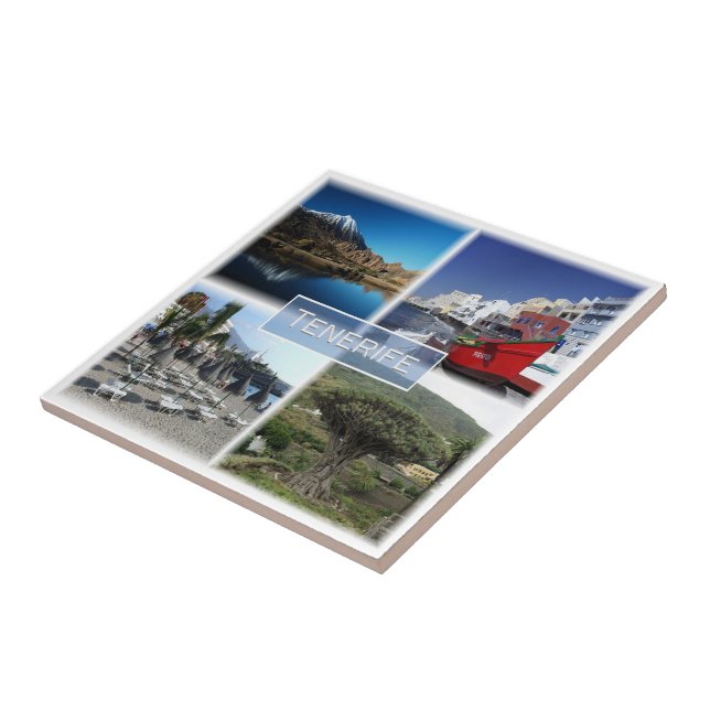 zES007 TENERIFE  Canary Islands Spain, Ceramic Tile (Side)