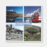 Travel Souvenir Flexible Fridge Magnet CANARY ISLANDS Spain LAS PALMAS 