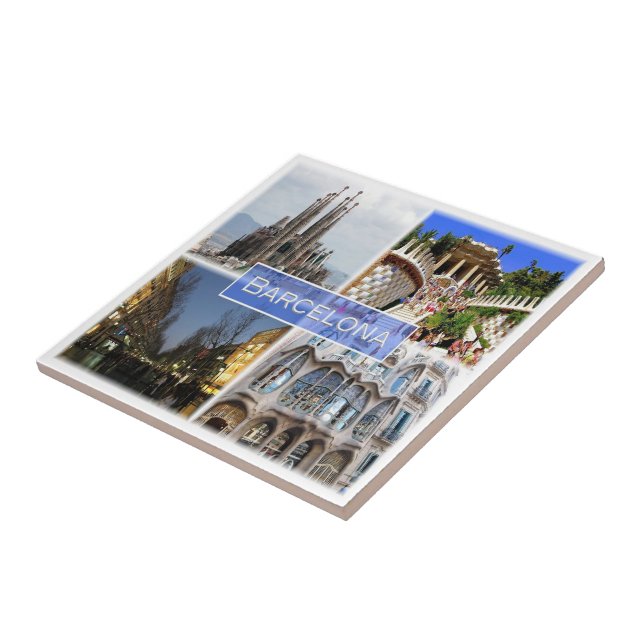 zES010 BARCELONA, Spain, Europe, Ceramic Tile (Side)