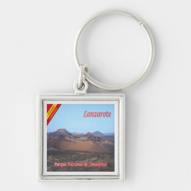 zES011 TIMANFAYA NATIONAL PARK Lanzarote, Keychain (Front)