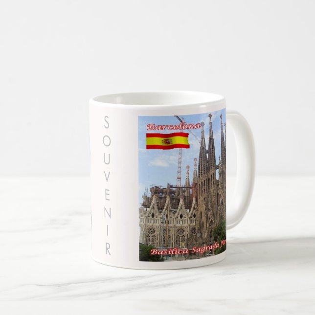 zES013 BARCELONA Basilica Sagrada Familia, Coffee Mug (Front Right)