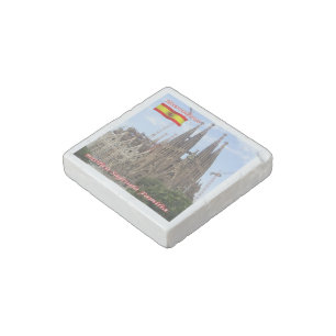 zES013 BARCELONA Basilica Sagrada Familia, Stone Magnet