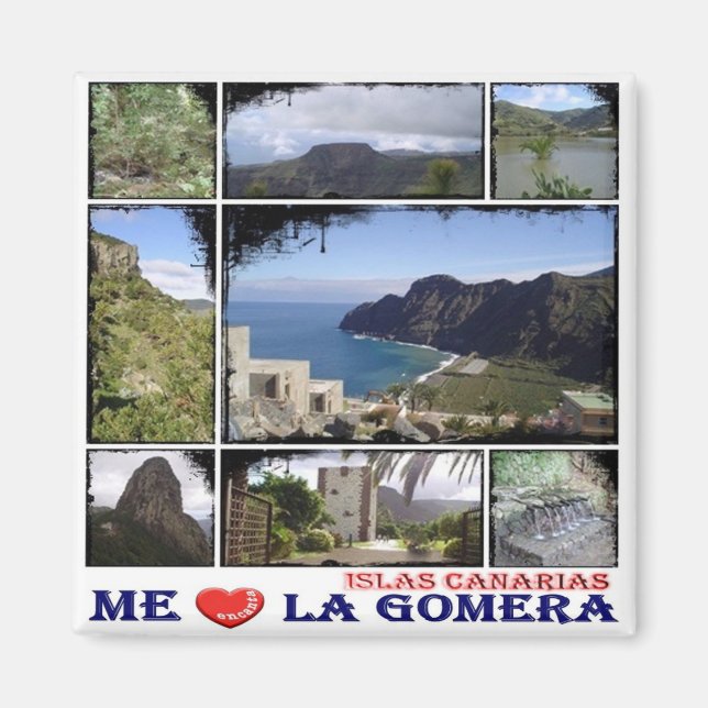 zES014 LA GOMERA, I Love, Fridge Magnet (Front)