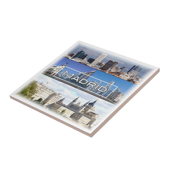 zES023 MADRID, Spain, Ceramic Tile (Side)