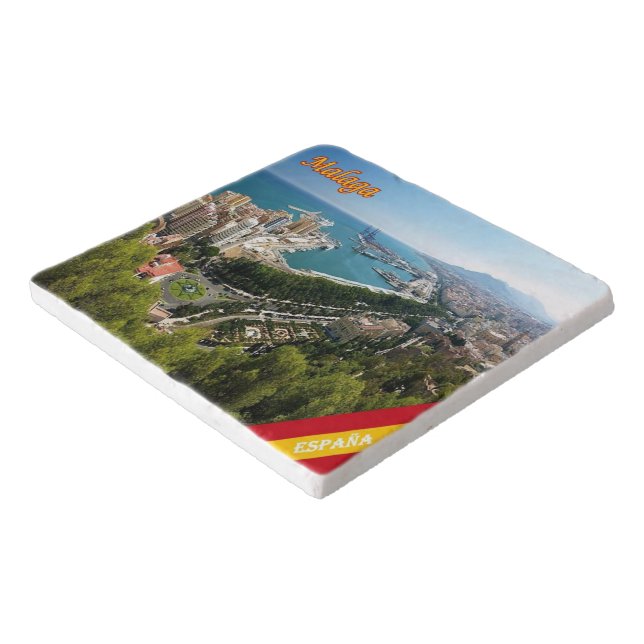 zES032 panorama of MALAGA, Spain, Europe, Trivet (Corner)