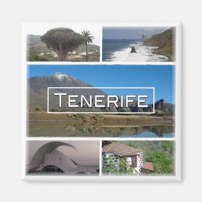 zES045 TENERIFE, Canary Islands, Spain, Fridge Magnet (Front)