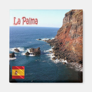 zES075 LA PALMA panorama, Spain, Fridge Magnet