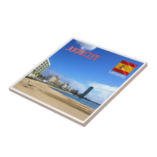 zES086 LANZAROTE, ARRECIFE, Spain, Ceramic Tile