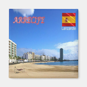 zES086 LANZAROTE, ARRECIFE, Spain, Fridge Magnet