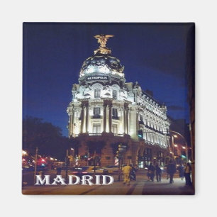 zES093 MADRID City, Spain, Fridge Magnet