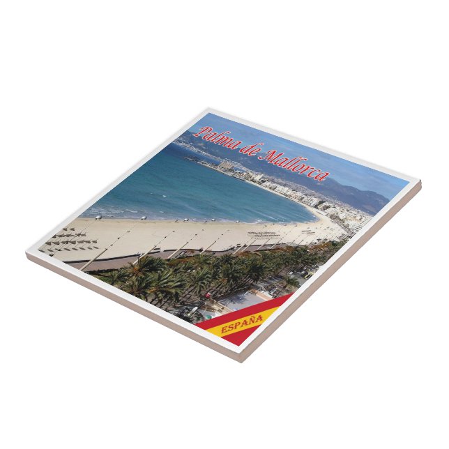 zES101 PALMA DE MALLORCA, Spain, Ceramic Tile (Side)