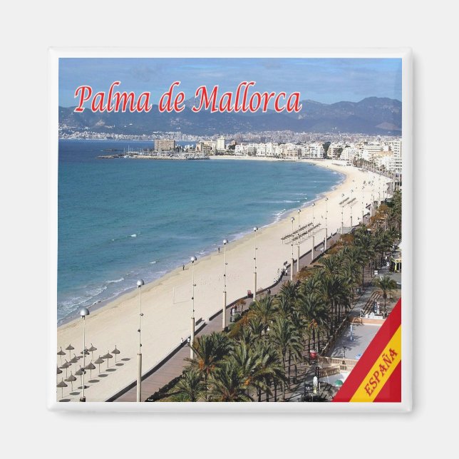 zES101 PALMA DE MALLORCA, Spain, Fridge Magnet (Front)