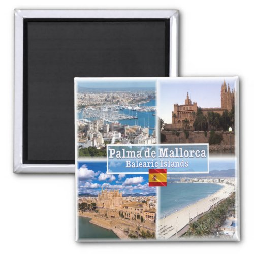 zES107 MALLORCA PALMA Balearic Islands Fridge Magnet