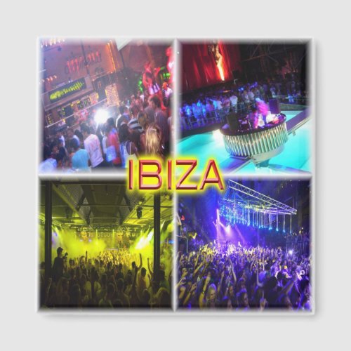 zES110 disco in IBIZA Balearic Spain Fridge Magnet