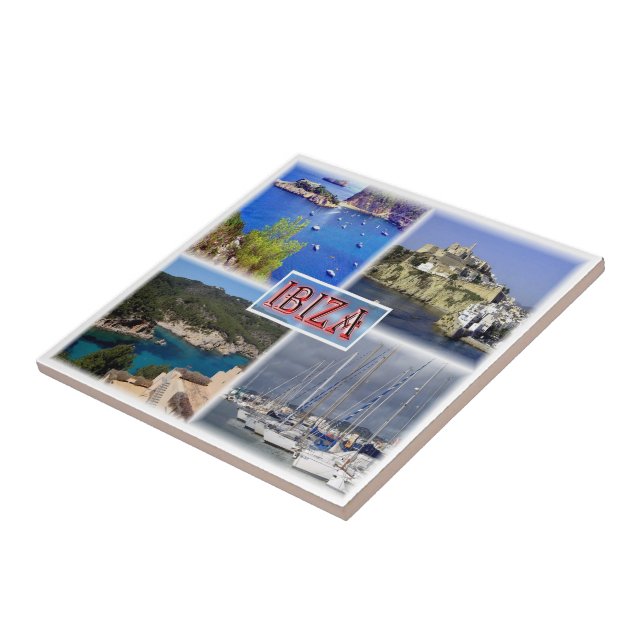 zES113 IBIZA, Old Town, San Miquel, Santa Eularia, Ceramic Tile (Side)