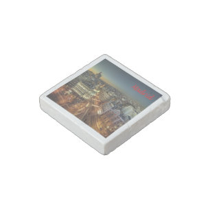 zES118 MADRID City, Spain, Europe, Stone Magnet