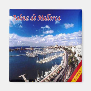 zES131 PALMA DE MALLORCA, Panorama, Fridge Magnet