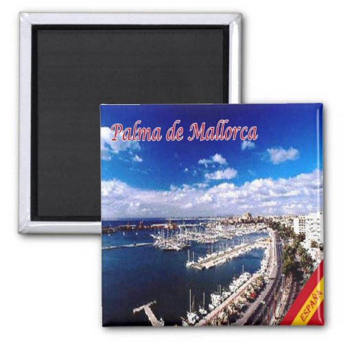 zES131 PALMA DE MALLORCA Panorama Fridge Magnet