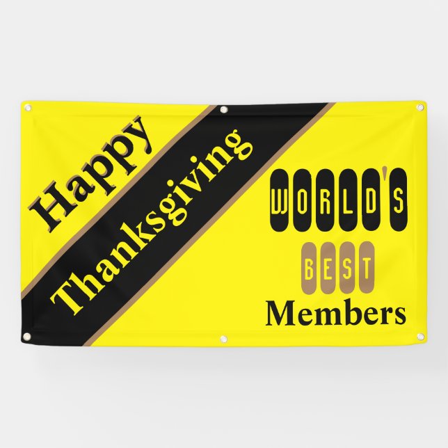 Zest4Kindness Happy Thanksgiving Banner (Horizontal)