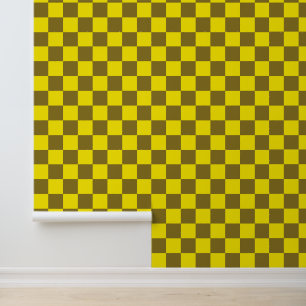 Zest and Acid Checkerboard Wallpaper