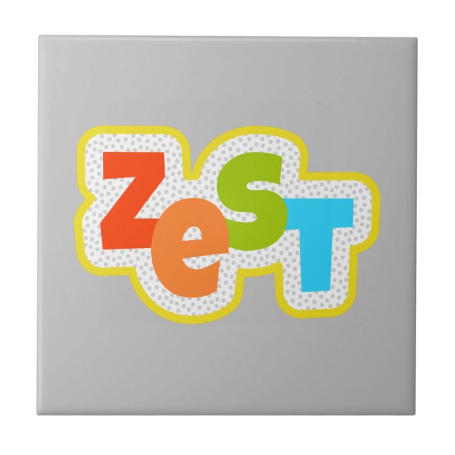Zest Ceramic Tile (Front)