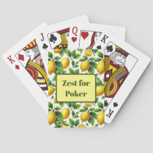 Zest for Life Lemons Poker Cards