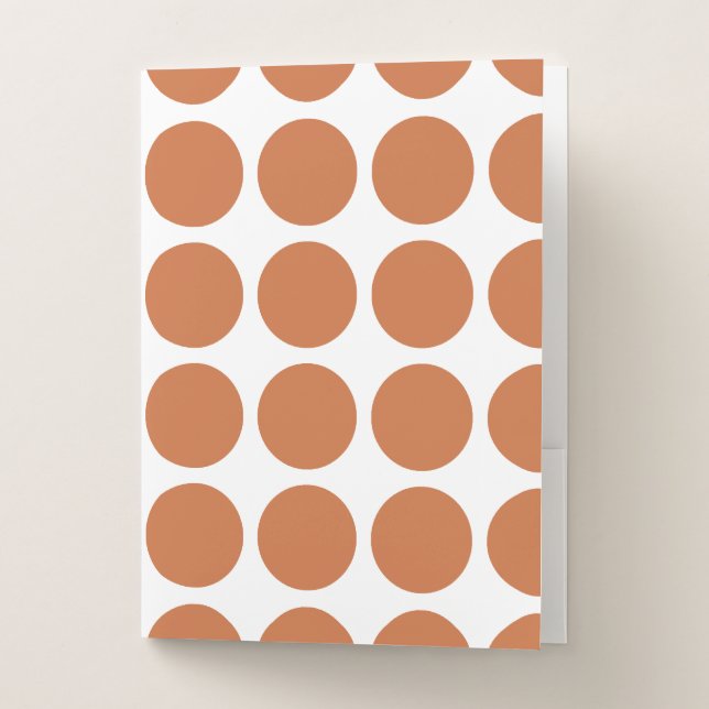 Zest Neutral Dots Pocket Folder (Front)