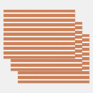 Zest Neutral Stripes Wrapping Paper Sheets