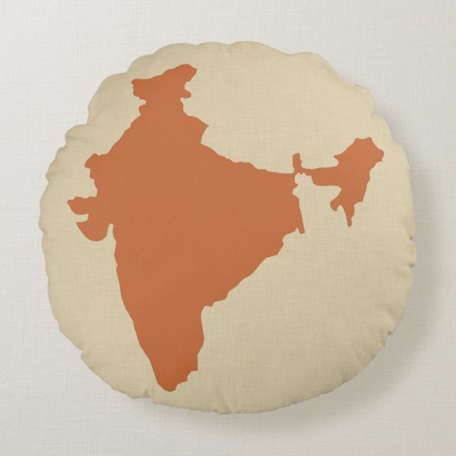 Zest Spice Moods India Round Pillow (Front)
