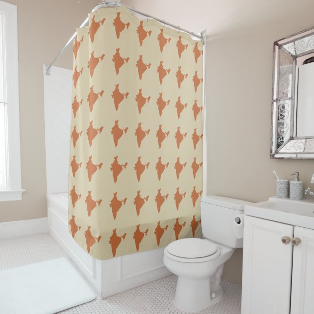 Zest Spice Moods India Shower Curtain (In Situ)