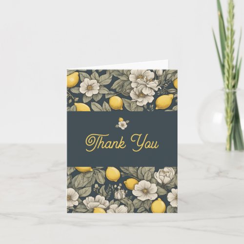 Zest Wishes Lemon Bridal Shower_Thank you card