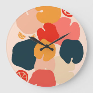 Zestful Zen Large Clock