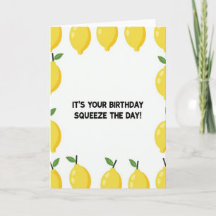 Zesty Birthday Card