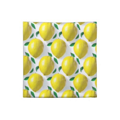 Zesty Citrus Blooms Lemon Patterned Kitchen Towel Cloth Napkin