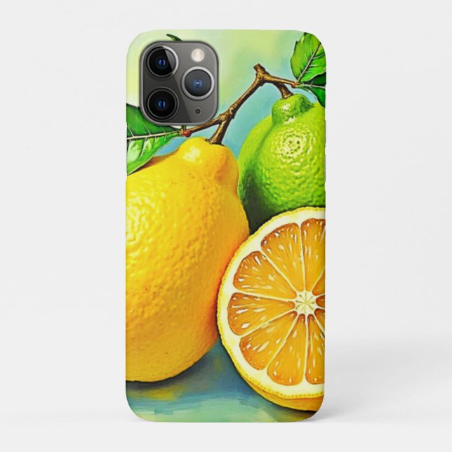 Zesty Citrus Burst of Sunshine Design Case-Mate iPhone Case (Back)