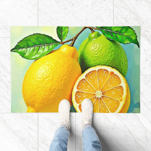 Zesty Citrus Burst of Sunshine Design Doormat