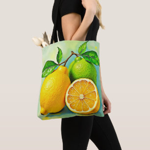 Zesty Citrus Burst of Sunshine Design Tote Bag