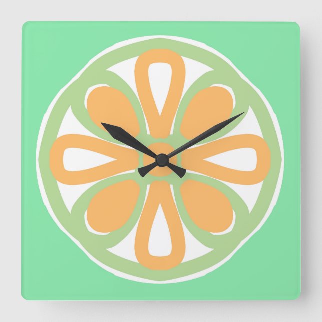 Zesty citrus  large clock (Front)