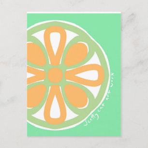 Zesty citrus postcard