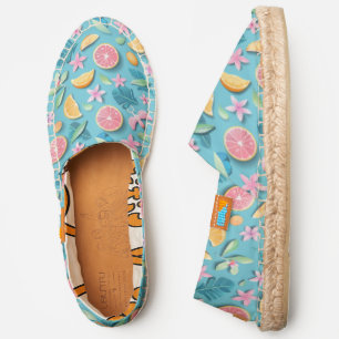 Zesty Fresh Espadrilles: 3D Lemon & Grapefruit Espadrilles
