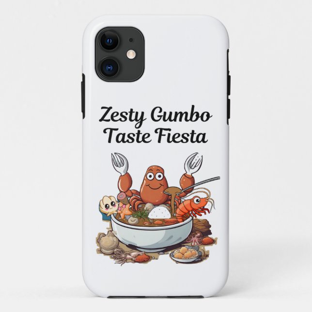 Zesty Gumbo Taste Fiesta Case-Mate iPhone Case (Back)