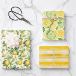 Zesty Lemon Watercolor Wrapping Paper Sheets<br><div class="desc">Brighten up your gifts with our Zesty Lemon Watercolor Wrapping Paper Sheets. Featuring vibrant lemon illustrations in refreshing watercolor shades,  this design captures the essence of summer's zest and charm. Perfect for adding a lively,  cheerful touch to any present!</div>