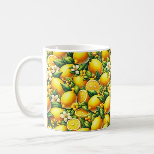 Zesty Lemon Whirl A Citrus Symphony Coffee Mug