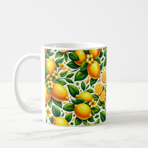 Zesty Lemon Whirl A Citrus Symphony Coffee Mug